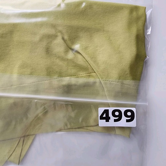 XXI Chartreuse Tank Top Womens Medium Ruffle Flower Yoke Sleeveless‎ Yellow Lime - Picture 16 of 16